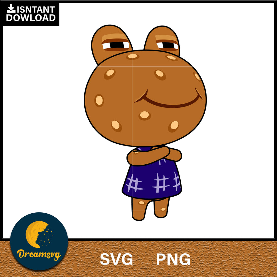 Wart Jr Animal Crossing Svg, Animal Crossing Svg, Animal Crossing Png, Cartoon svg, svg, png digital file