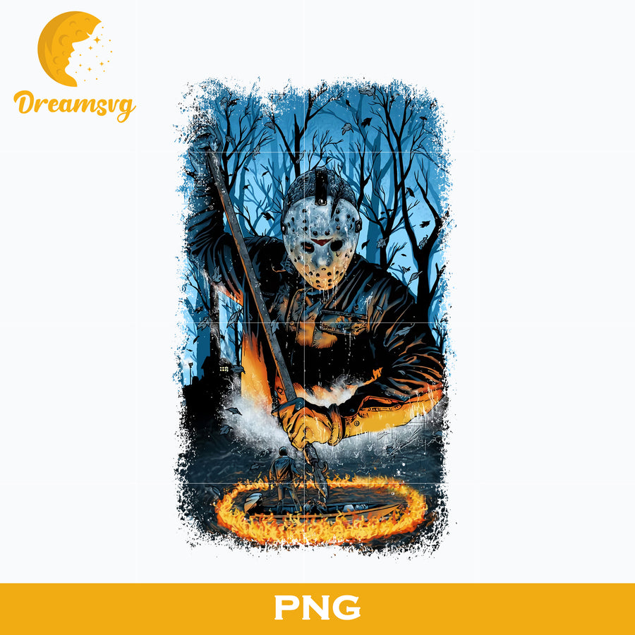 Jason Voorhess PNG, Jason Voorhess Halloween, Scary Halloween, Horror Characters, Halloween svg, png digital file.