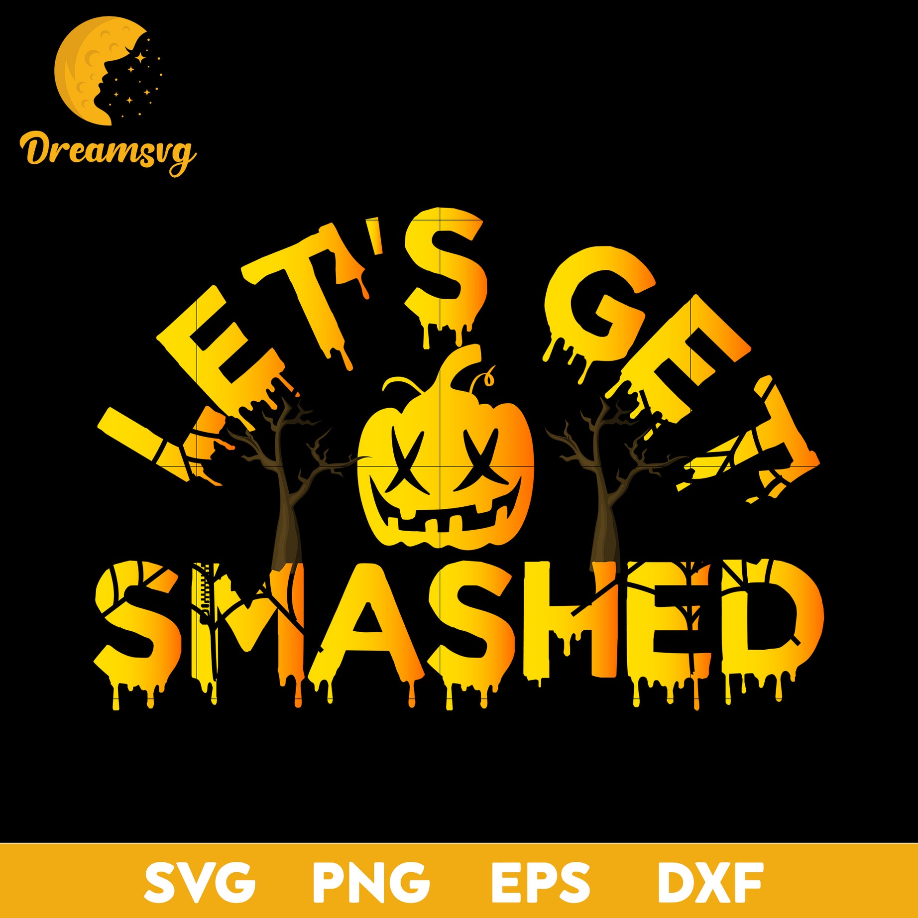 Let's get smashed svg, Halloween svg, png, dxf, eps digital file.