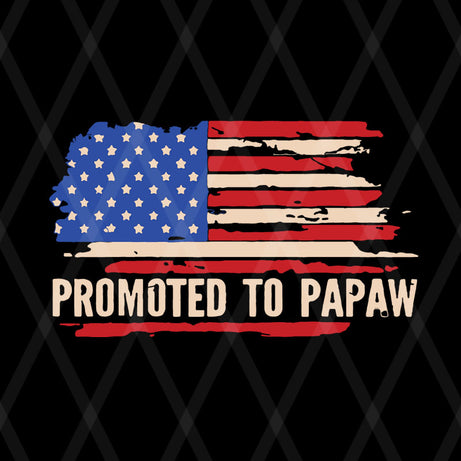 Promoted to papaw American flag father’s day 2021 svg, png, dxf, eps digital file FTD08062119