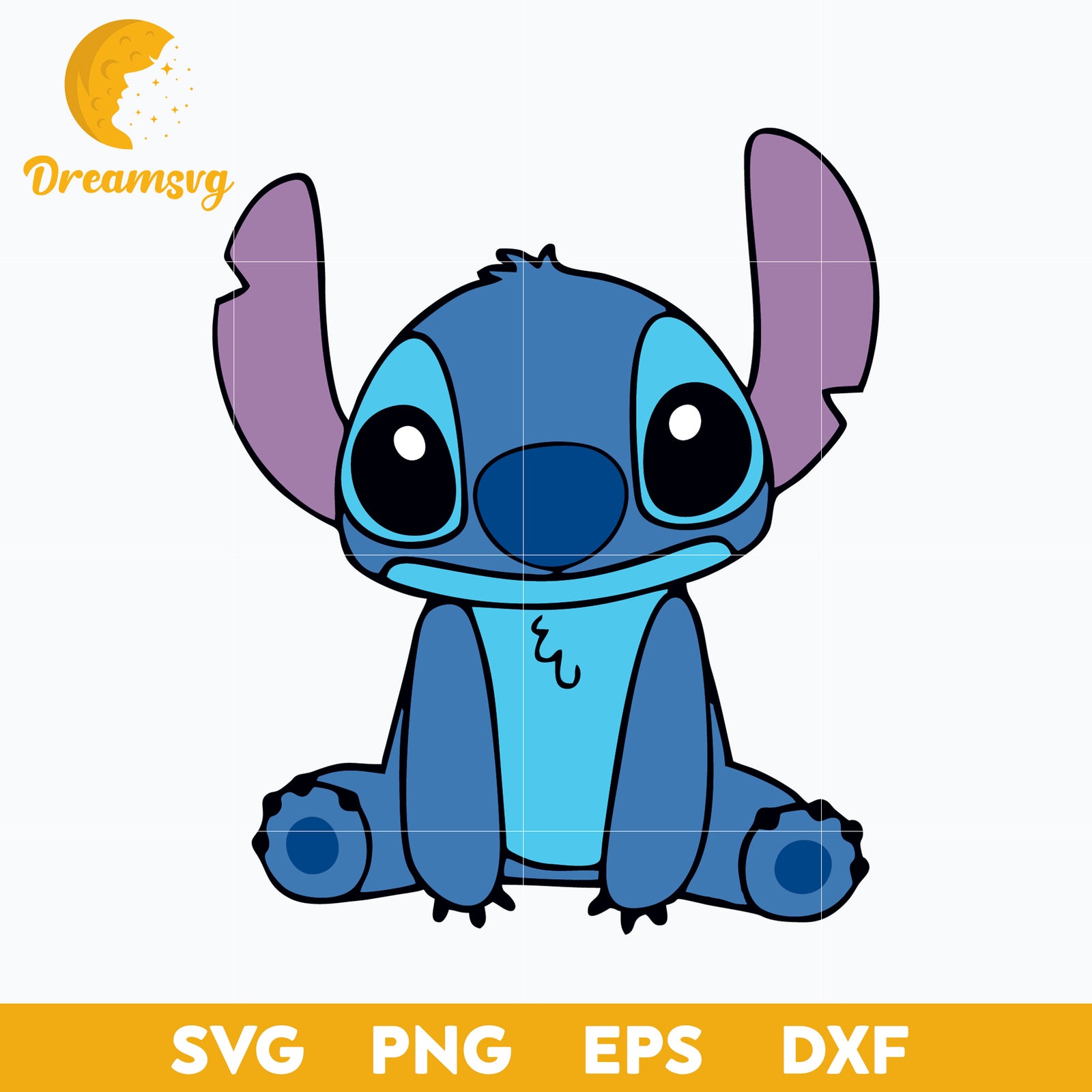 Stitch SVG, Stitch Cartoon SVG, Cartoon SVG, PNG, DXF, EPS Digital Fil