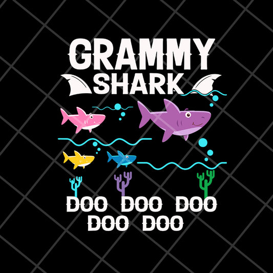 Grammy Shark Mothers Day svg, Mother's day svg, eps, png, dxf digital file MTD04042127