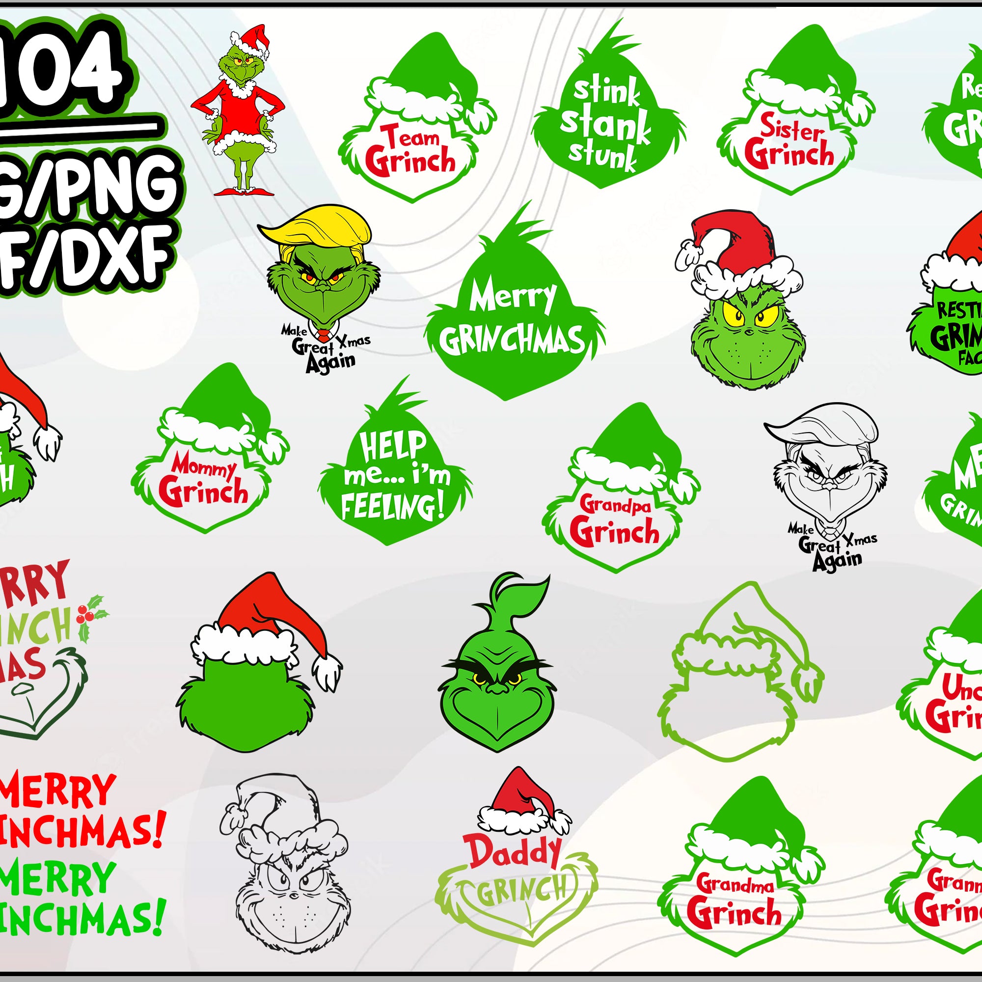 Grinch Bundle SVG, Grinchmas svg