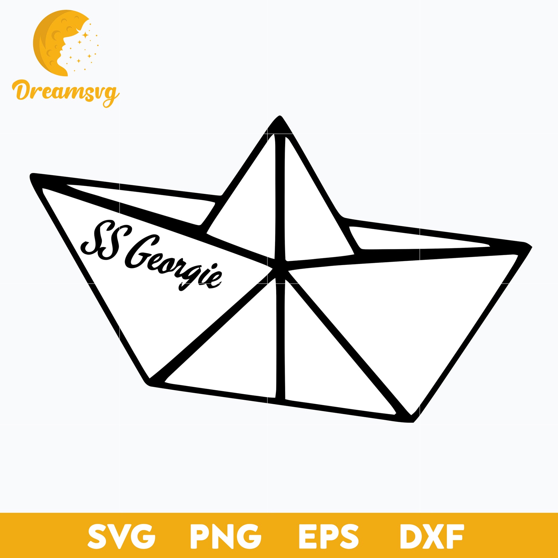 Georgie Boat SVG, Horror Characters svg, Halloween svg, png, dxf, eps digital file.