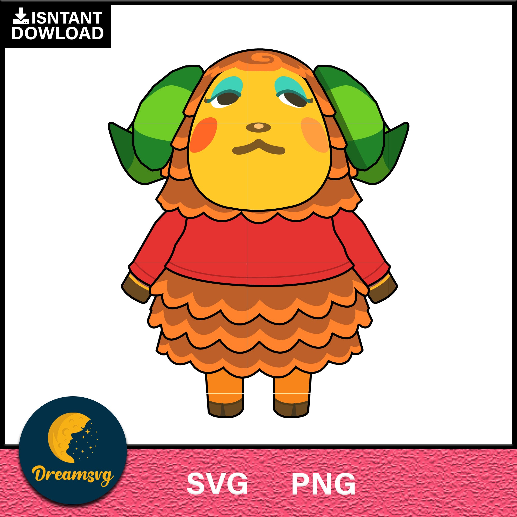 Timbra Animal Crossing Svg, Animal Crossing Svg, Animal Crossing Png, Cartoon svg, svg, png digital file