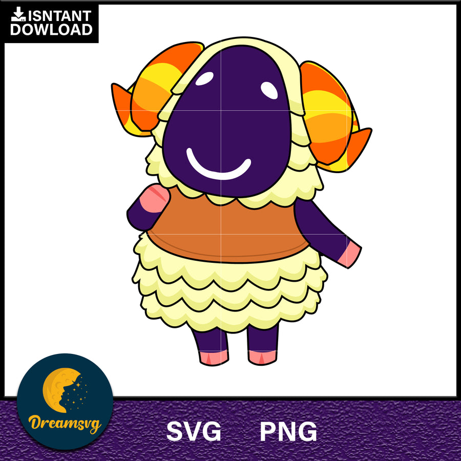 Vesta Animal Crossing Svg, Animal Crossing Svg, Animal Crossing Png, Cartoon svg, svg, png digital file