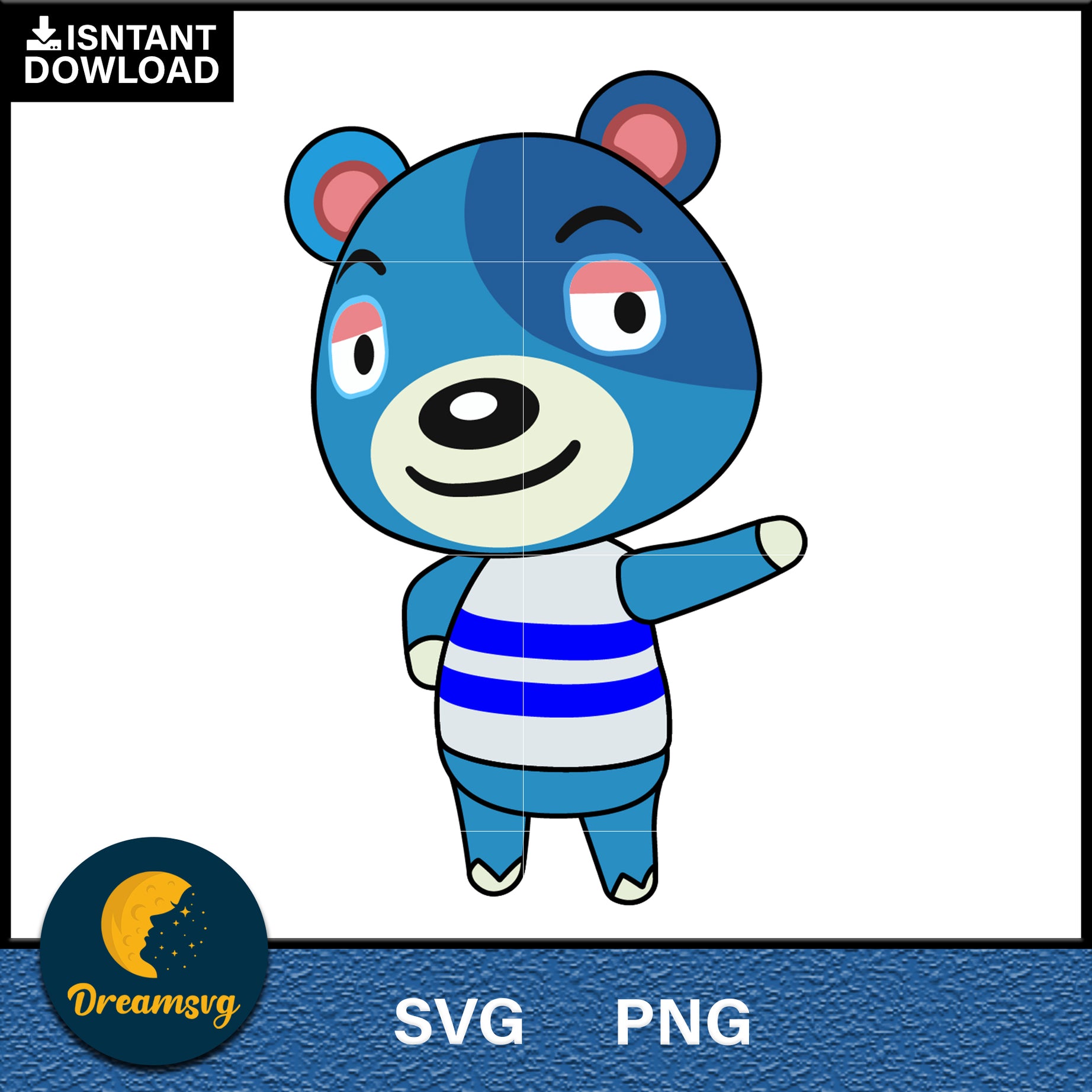 Kodi Animal Crossing Svg, Animal Crossing Svg, Animal Crossing Png, Cartoon svg, svg, png digital file