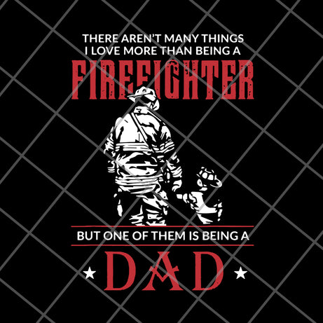 Firefighter Dad & Son T Shirt Daddy Father's Day