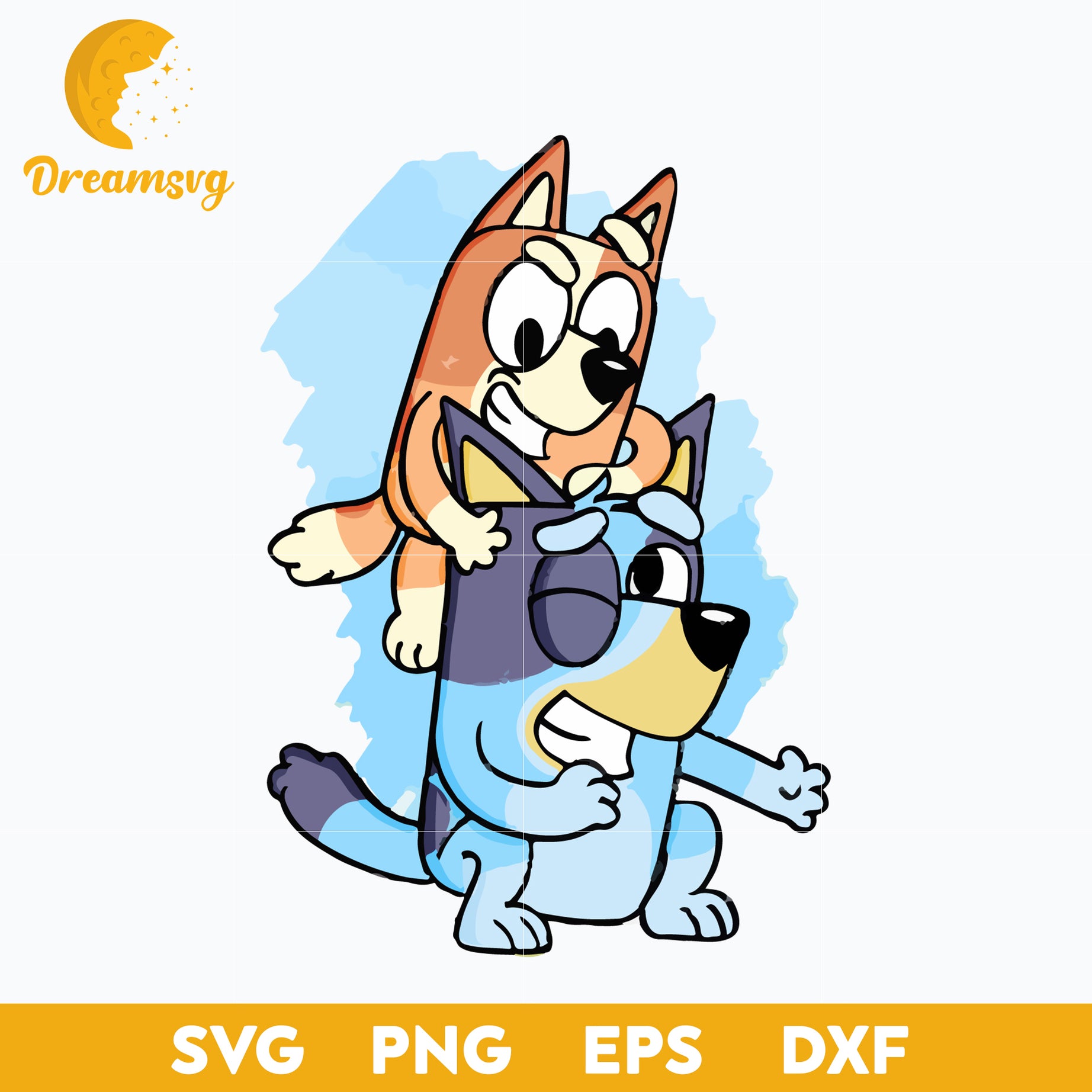 Bluey Svg, Bingo Svg, Bluey character svg, Bluey Cartoon svg, cartoon svg, png, dxf, eps digital file.