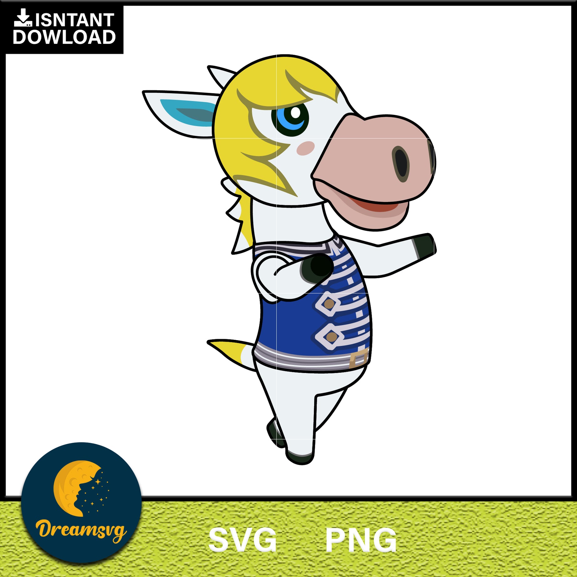 Colton Animal Crossing Svg, Animal Crossing Svg, Animal Crossing Png, Cartoon svg, svg, png digital file