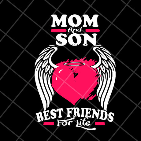 Mom and son svg, Mother's day svg, eps, png, dxf digital file MTD16042101