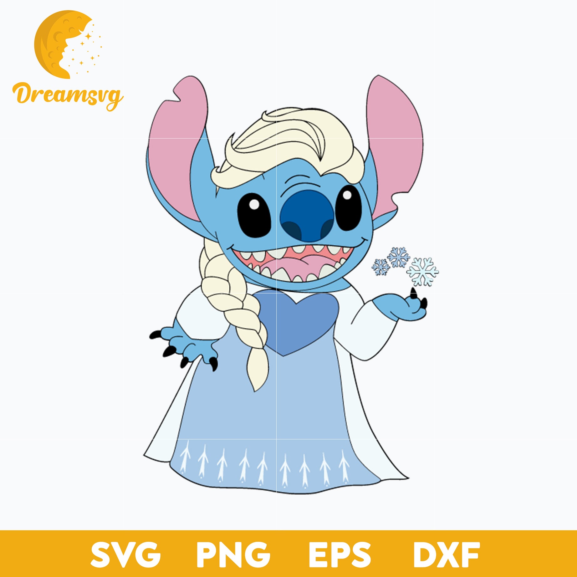 Stitch Frozen SVG, Stitch Elsa SVG, Stitch Halloween SVG, PNG, DXF, EPS Digital File.