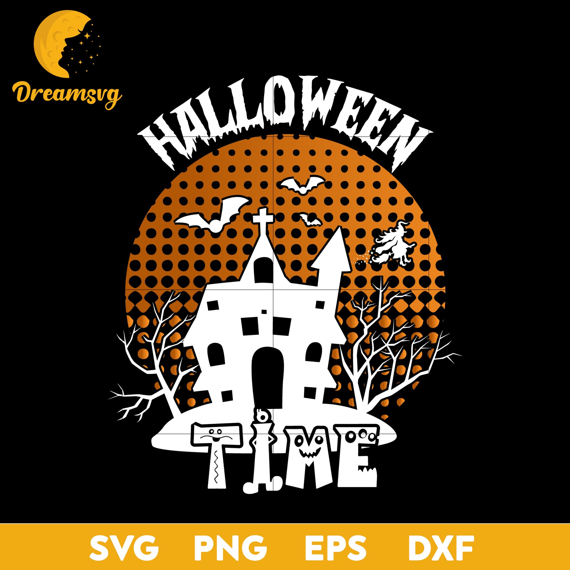 Halloween time svg, Halloween svg, png, dxf, eps digital file.