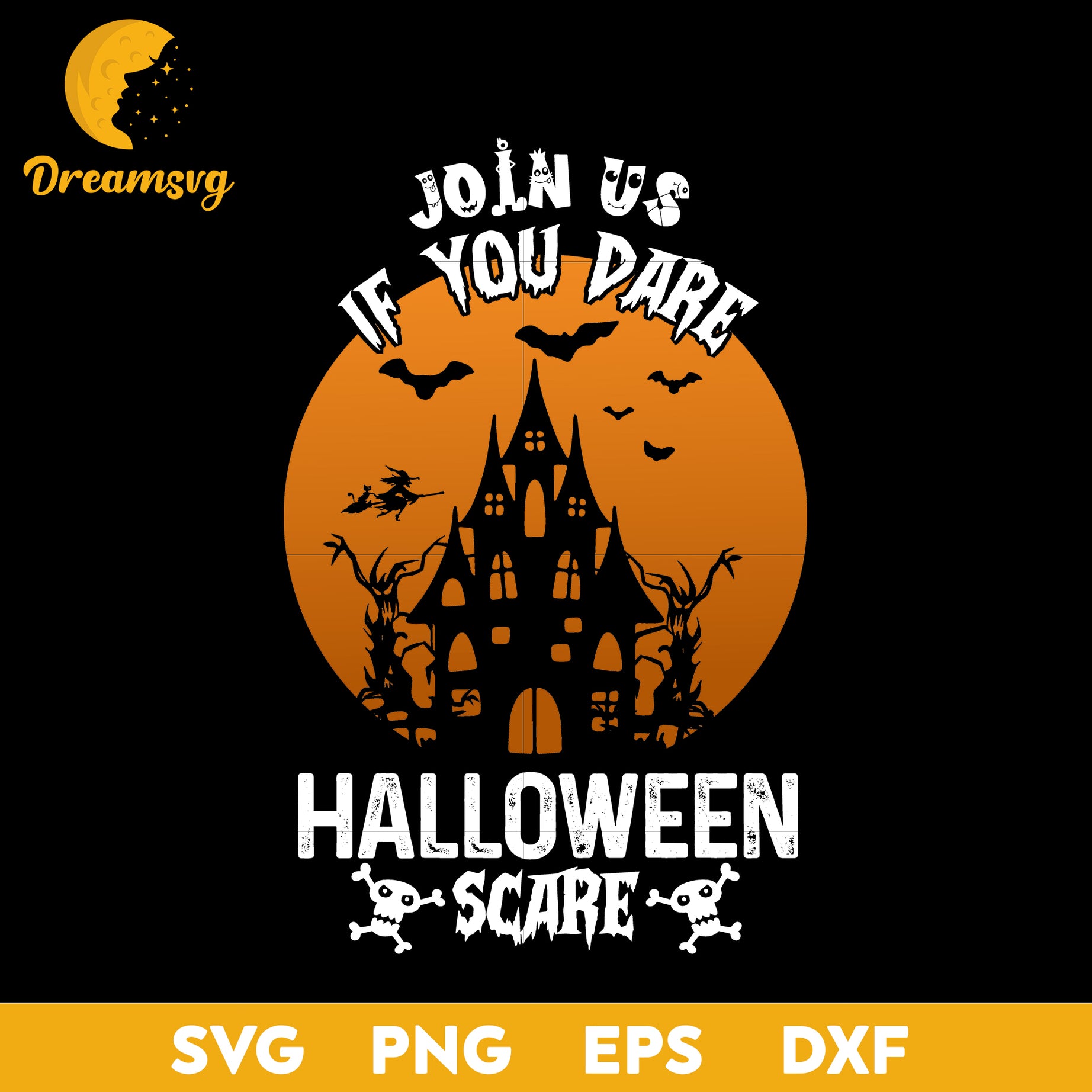 Join us if you dare halloween svg, Halloween svg, png, dxf, eps digital file.