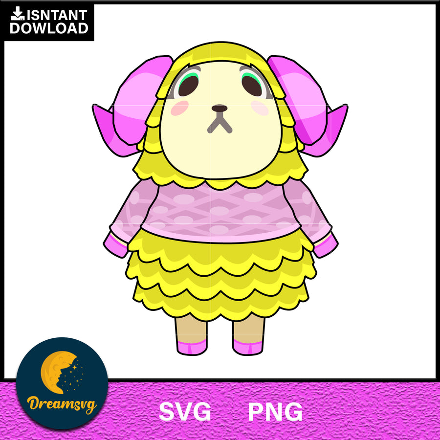 Willow Animal Crossing Svg, Animal Crossing Svg, Animal Crossing Png, Cartoon svg, svg, png digital file