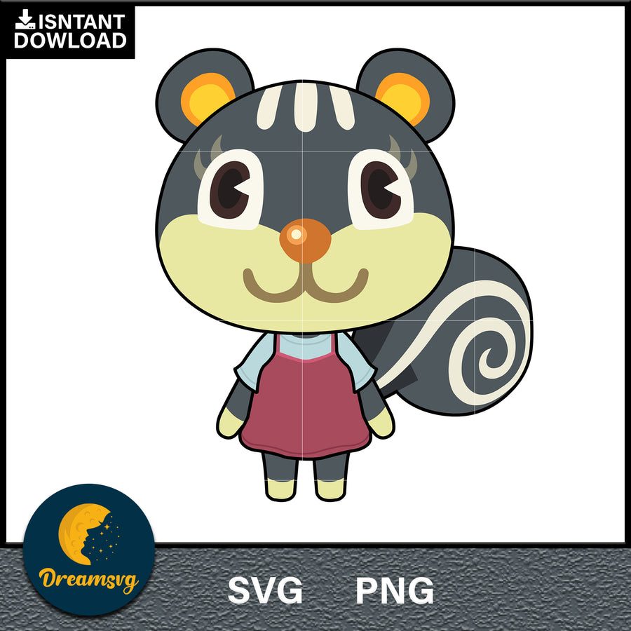 Blaire Animal Crossing Svg, Animal Crossing Svg, Animal Crossing Png, Cartoon svg, svg, png digital file
