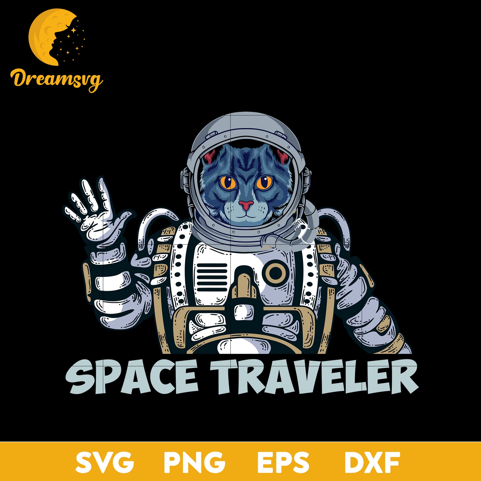 SPACE TRAVELER SVG, Halloween svg, png, dxf, eps digital file.