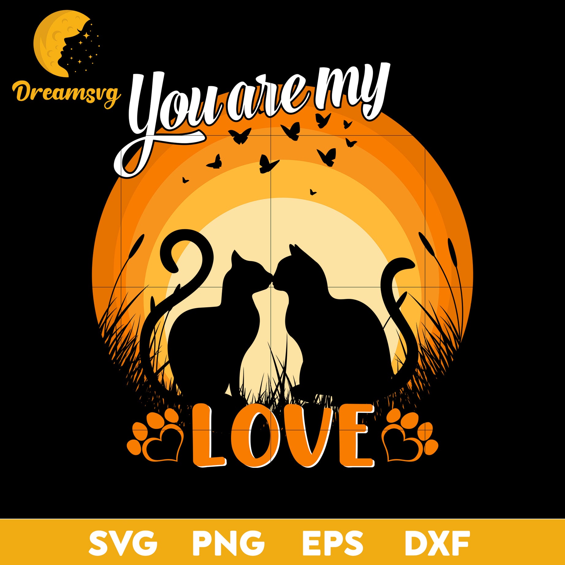 You are my love svg, Halloween svg, png, dxf, eps digital file.