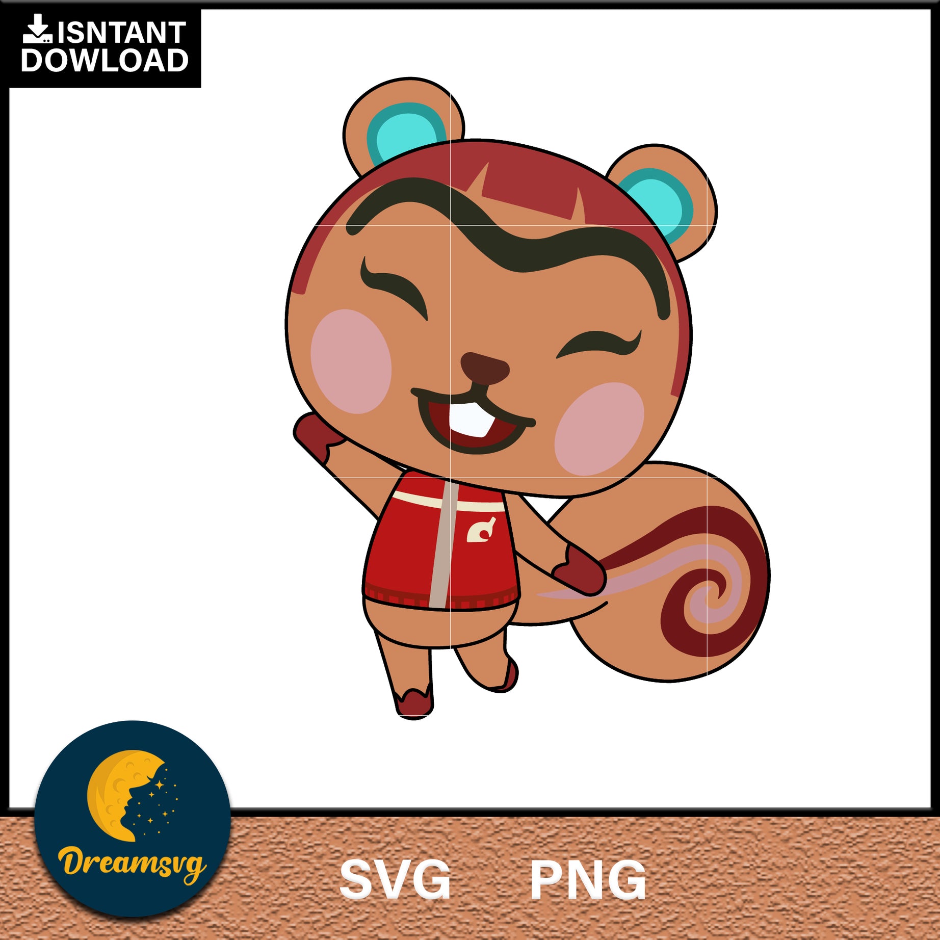 Hazel Animal Crossing Svg, Animal Crossing Svg, Animal Crossing Png, Cartoon svg, svg, png digital file