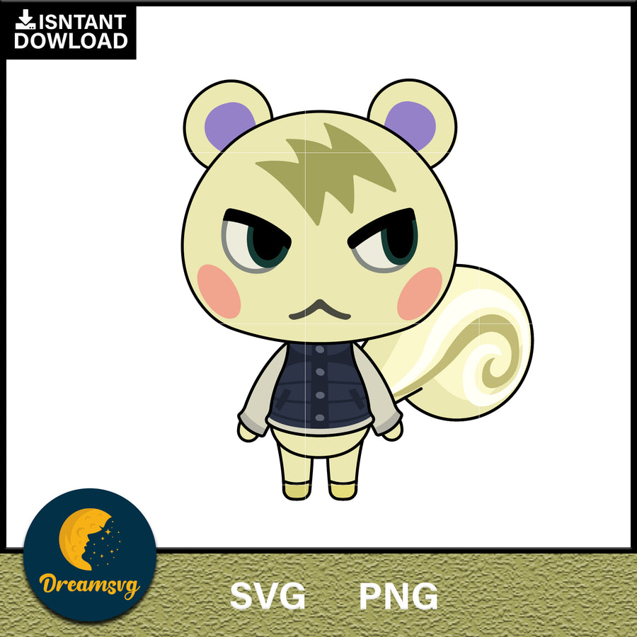 Marshal Animal Crossing Svg, Animal Crossing Svg, Animal Crossing Png, Cartoon svg, svg, png digital file