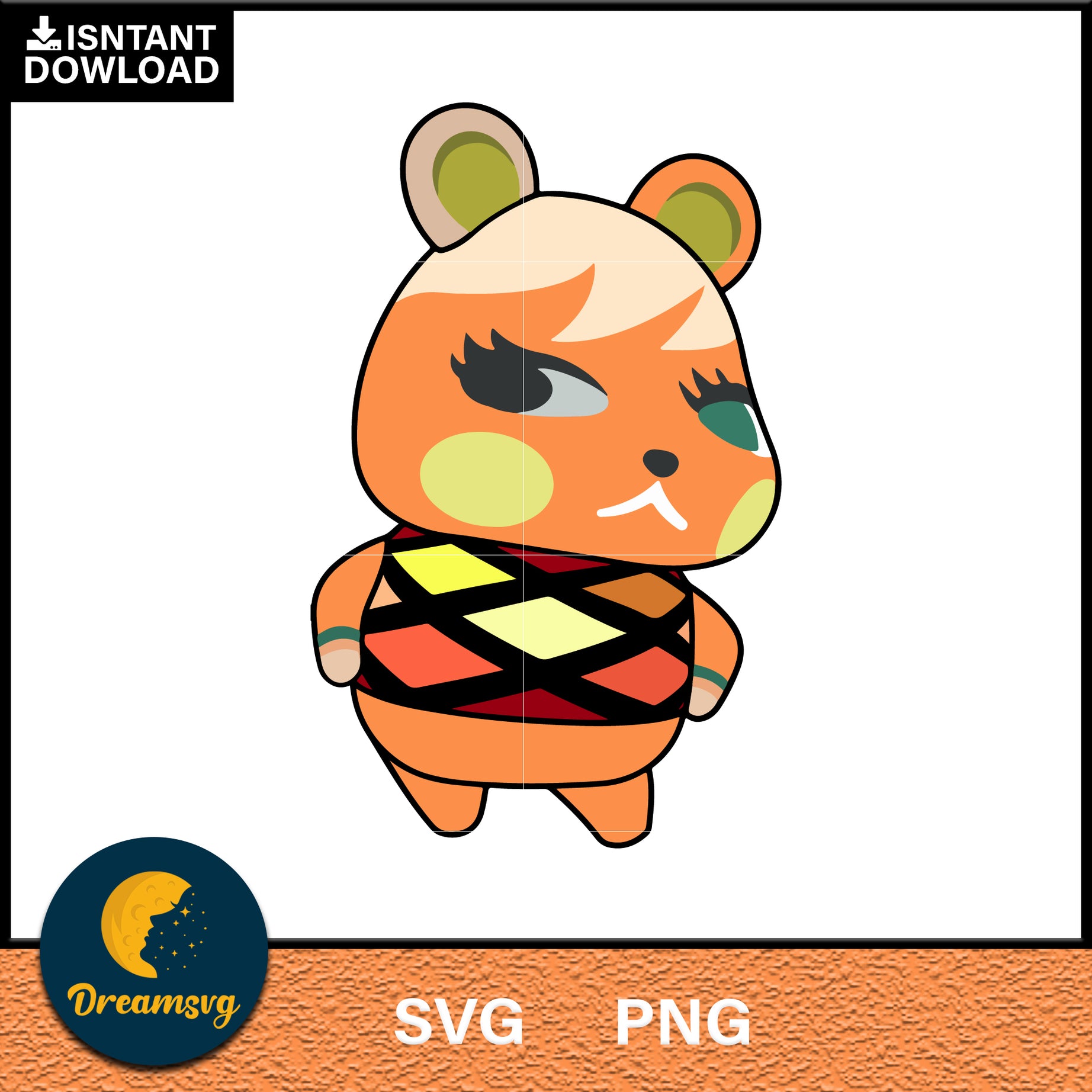 Soleil Animal Crossing Svg, Animal Crossing Svg, Animal Crossing Png, Cartoon svg, svg, png digital file