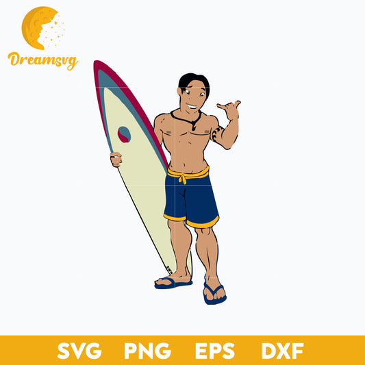 David Kawena SVG, Male Lilo And Stitch SVG, Cartoon SVG, PNG, DXF, EPS Digital File ST002416
