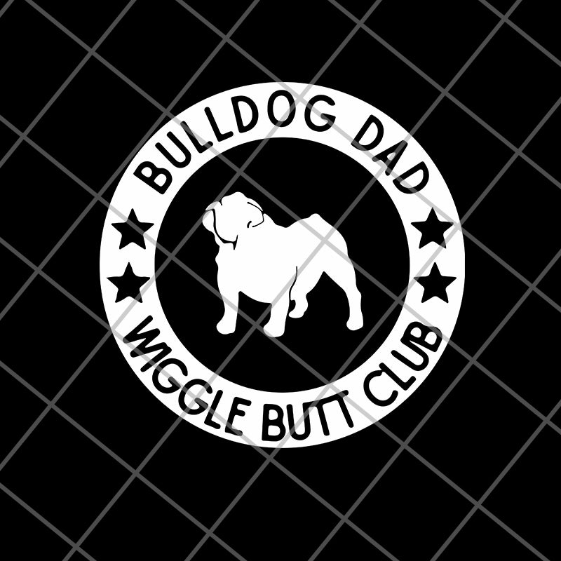 Bulldog dad svg, eps, png, dxf digital file FTD01062121