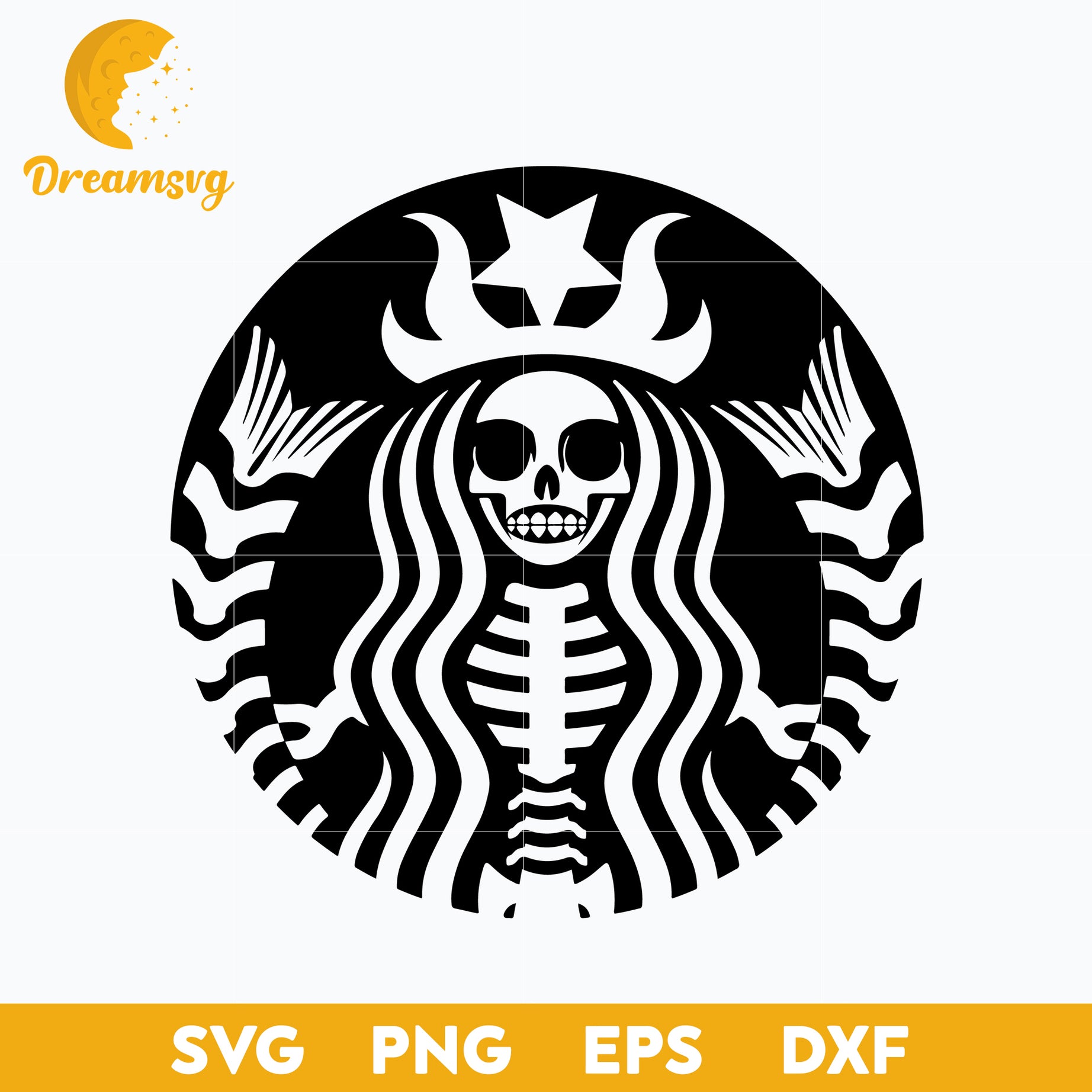 Logo Starbucks Halloween Svg, Starbucks Halloween Svg, Logo Halloween, Halloween Svg, png, dxf, eps digital file.