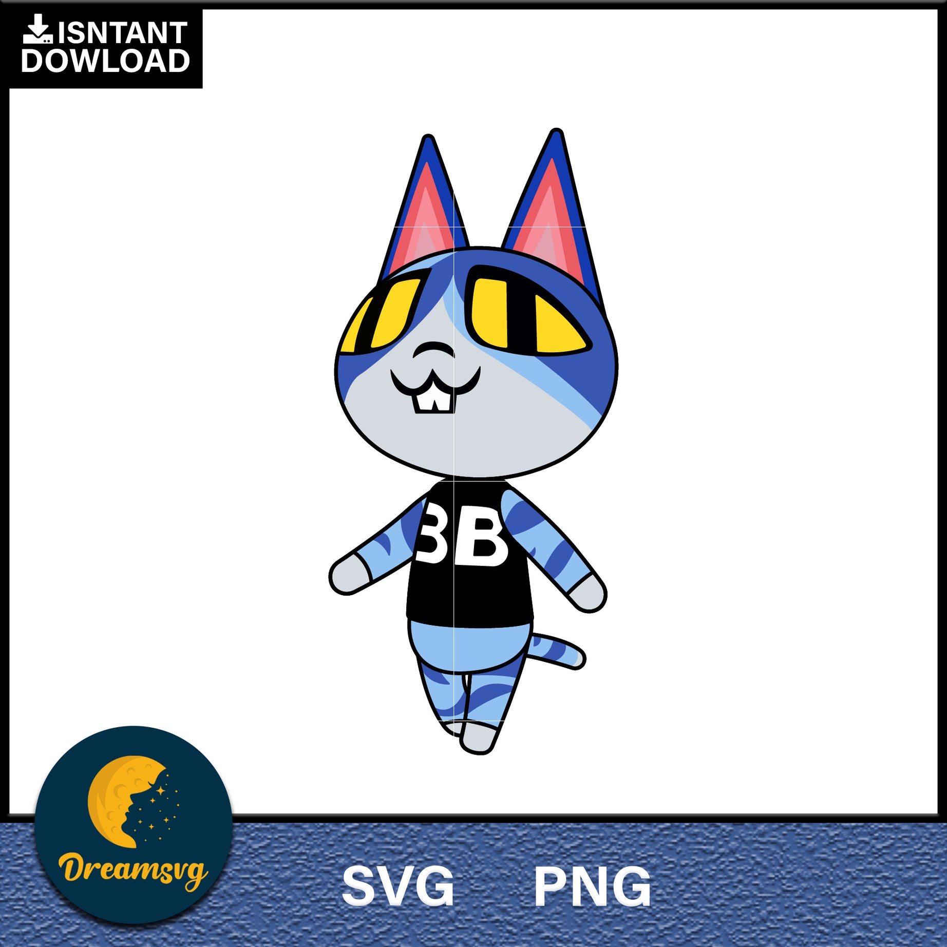 Moe Animal Crossing Svg, Animal Crossing Svg, Animal Crossing Png, Cartoon svg, svg, png digital file