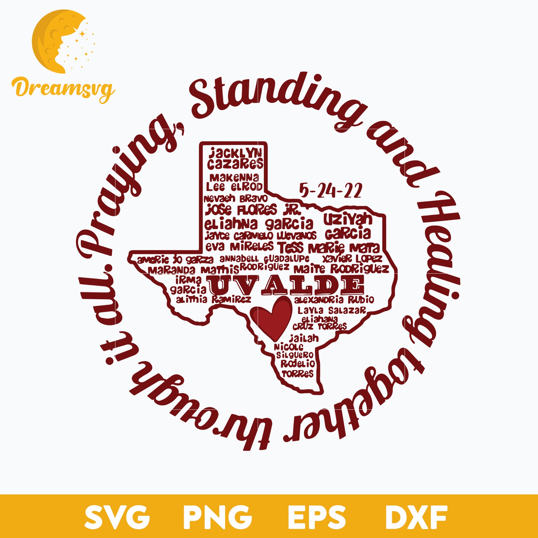 Uvalde Strong Svg, Uvalde Svg, Pray For Texas Svg, Uvalde Texas Svg, Pray For Uvalde Svg, Png, Dxf, Eps Digital File.