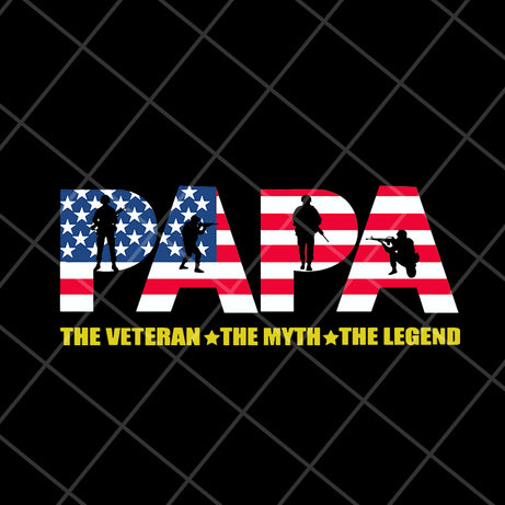 papa veteran svg, png, dxf, eps digital file FTD18052113