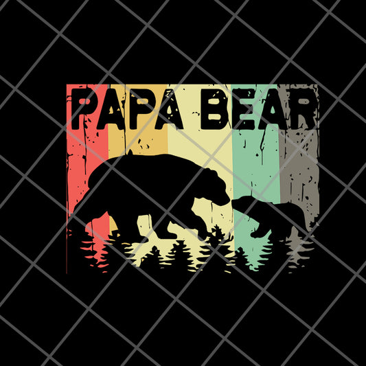 papa bear svg, png, dxf, eps digital file FTD20052107