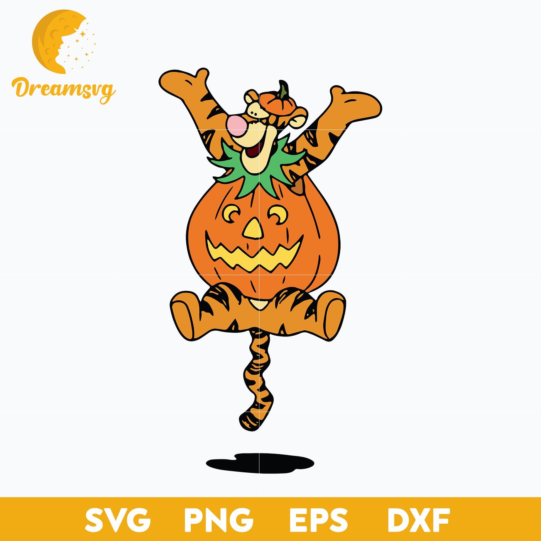 Tigger Halloween Svg, Tigger Svg, Winnie the Pooh, Halloween Svg, png, dxf, eps digital file.