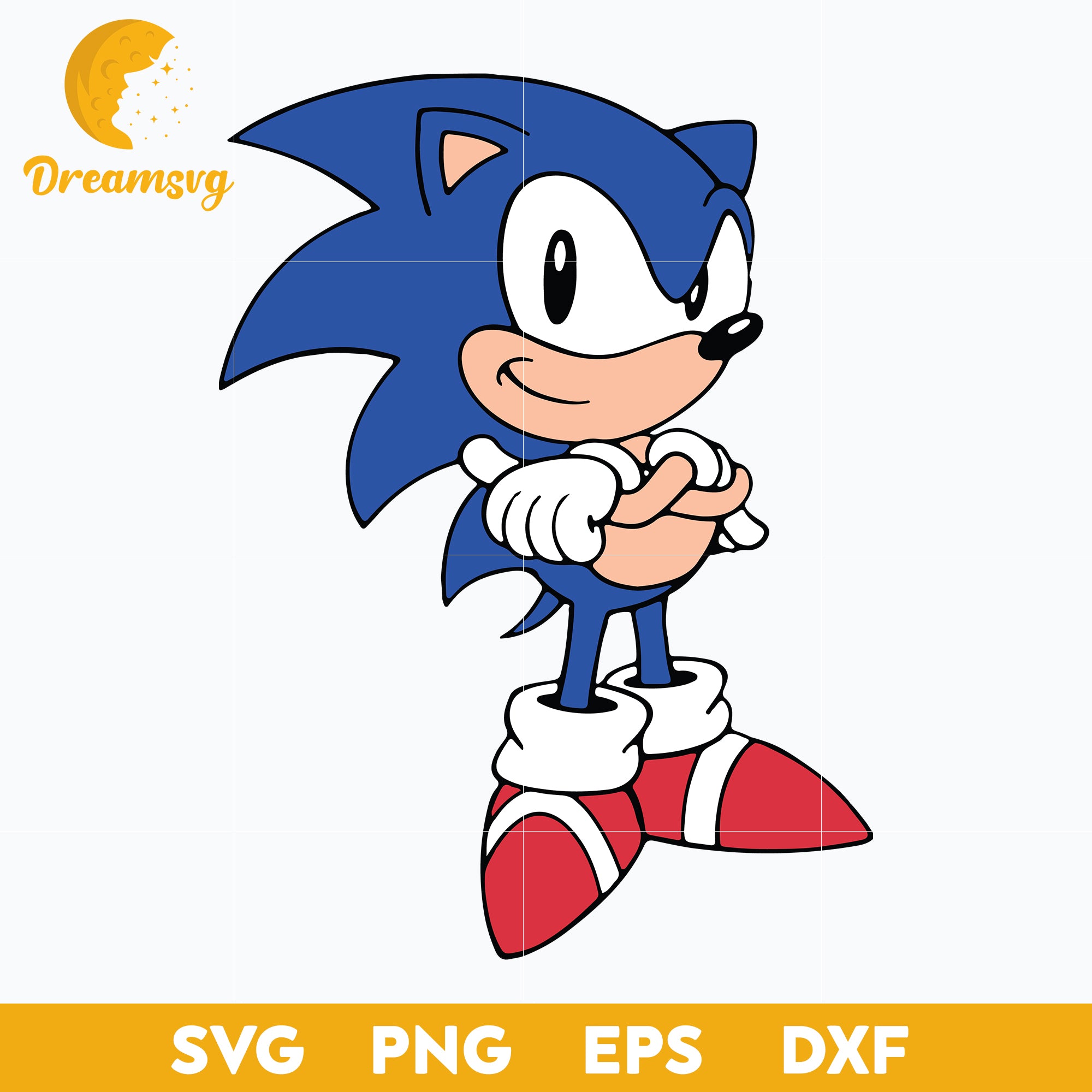 The Hedgehog Svg, Sonic Svg, Sonic Head Svg, Face Svg, Characters SVG, Cut files for Cricut, Cartoon svg, png, dxf, eps file.