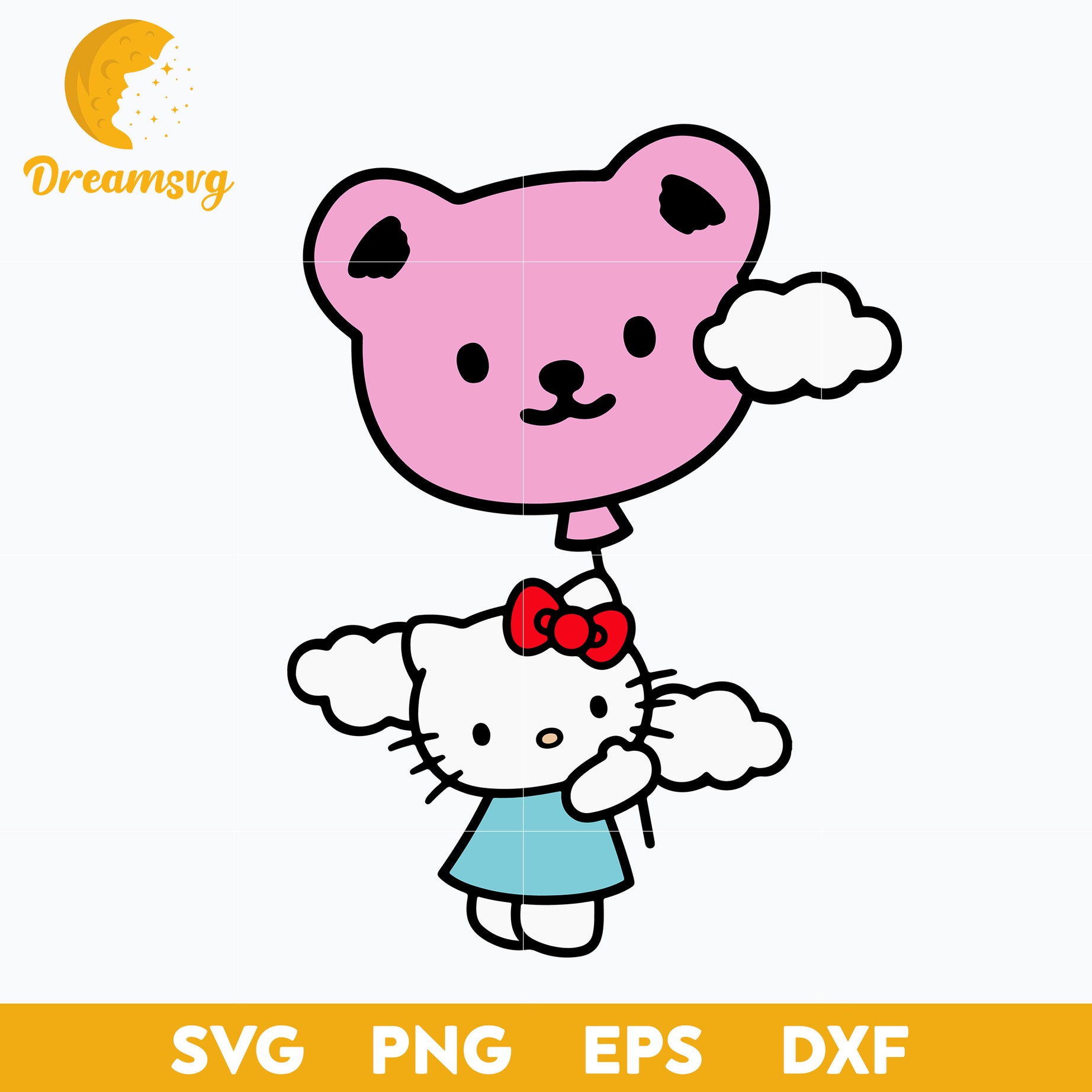 Hello Kitty Svg, Hello kitty characters, Hello Kitty cartoon svg, Cartoon svg, png, dxf, eps digital file