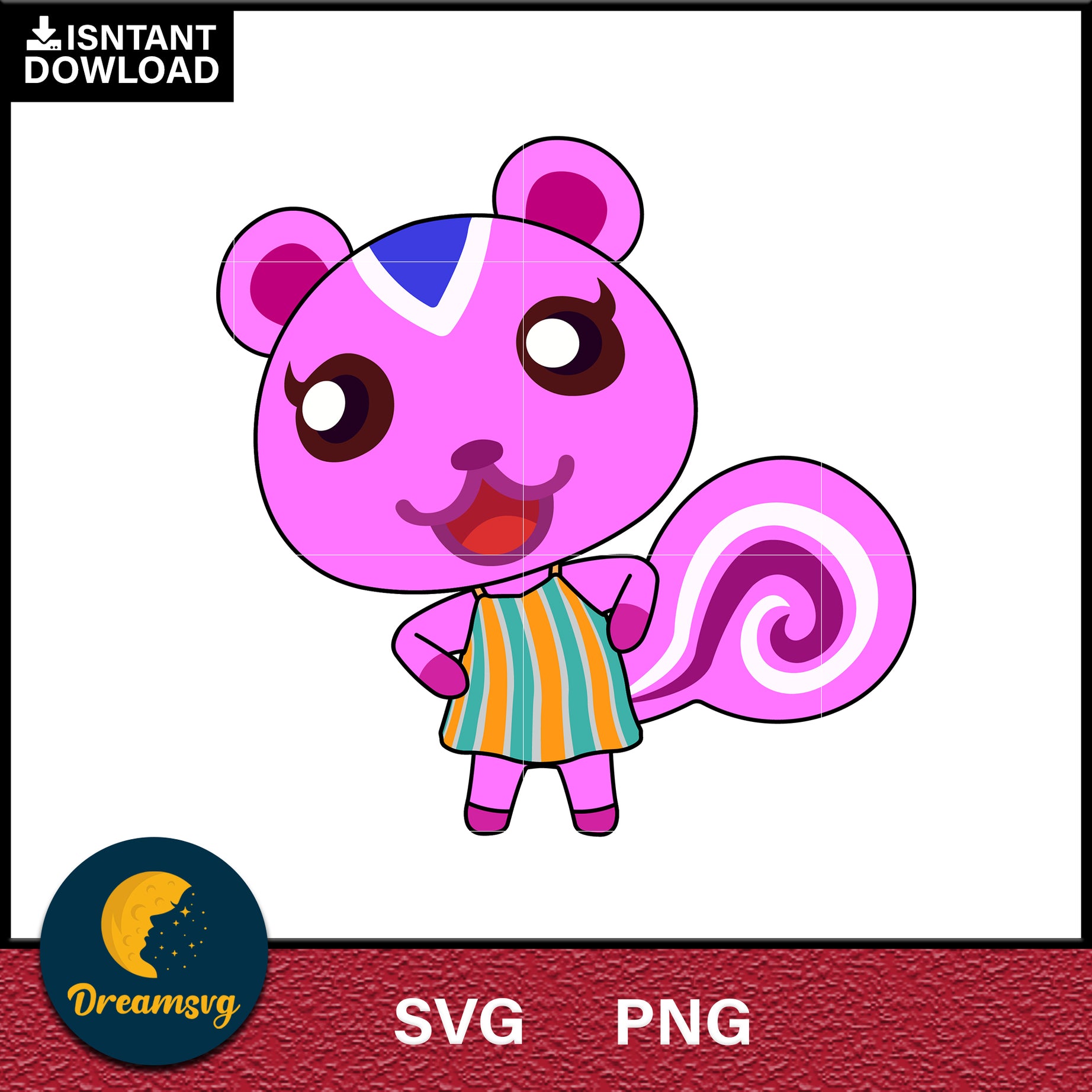 Peanut Animal Crossing Svg, Animal Crossing Svg, Animal Crossing Png, Cartoon svg, svg, png digital file