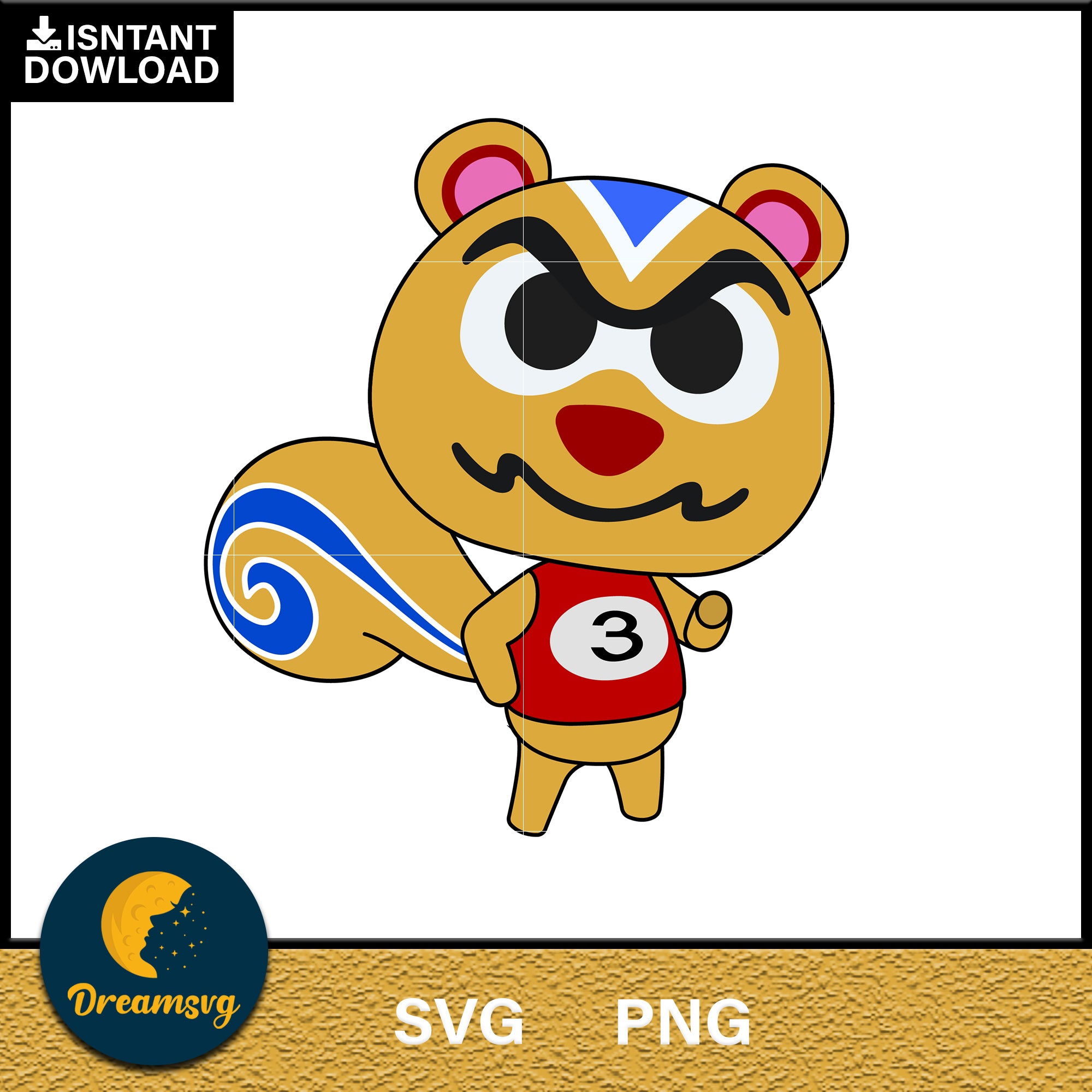 Rick Animal Crossing Svg, Animal Crossing Svg, Animal Crossing Png, Cartoon svg, svg, png digital file