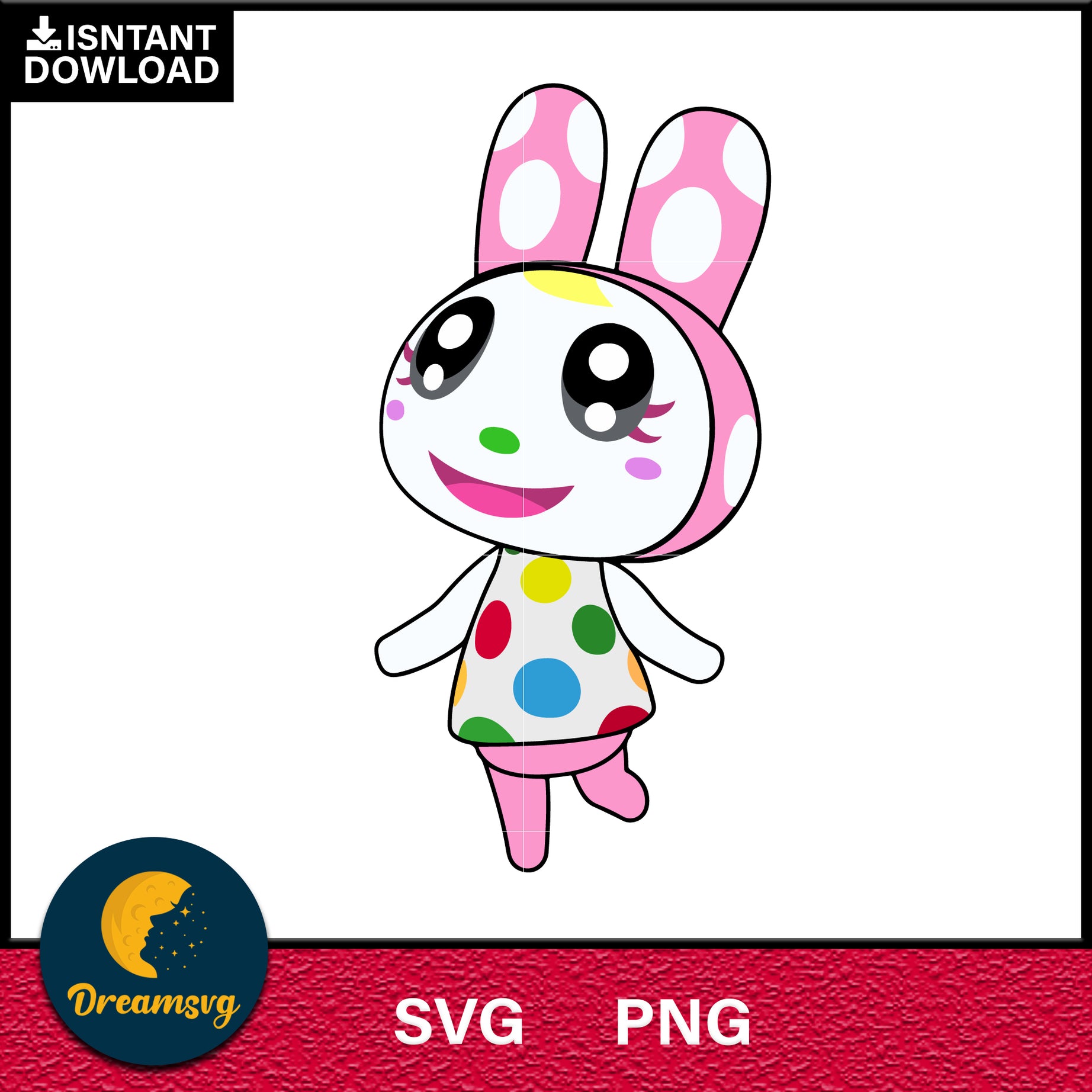 Chrissy Animal Crossing Svg, Animal Crossing Svg, Animal Crossing Png, Cartoon svg, svg, png digital file