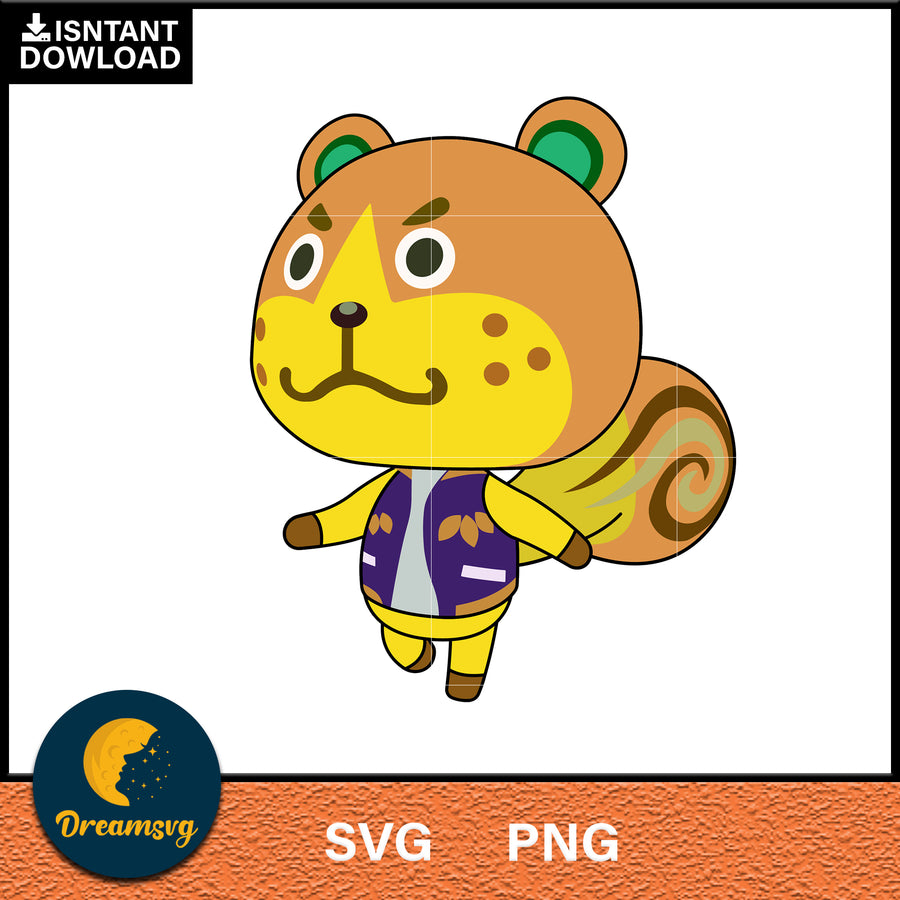 Sheldon Animal Crossing Svg, Animal Crossing Svg, Animal Crossing Png, Cartoon svg, svg, png digital file