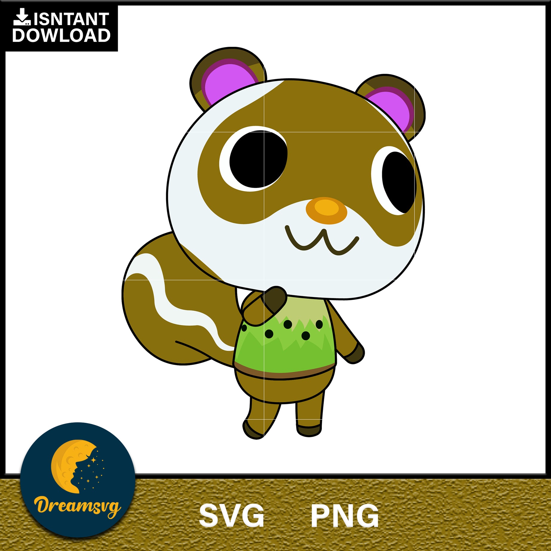 Sylvana Animal Crossing Svg, Animal Crossing Svg, Animal Crossing Png, Cartoon svg, svg, png digital file