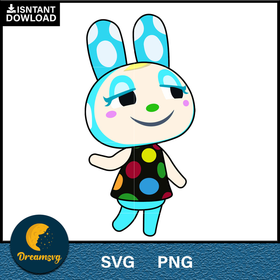 Francine Animal Crossing Svg, Animal Crossing Svg, Animal Crossing Png, Cartoon svg, svg, png digital file