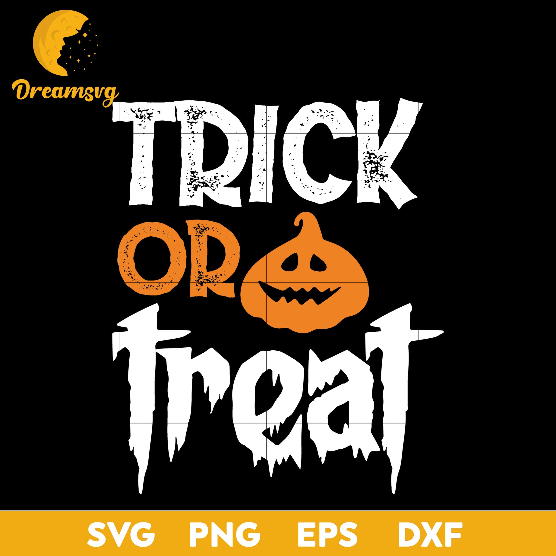 Trick or treat svg, Halloween svg, png, dxf, eps digital file.