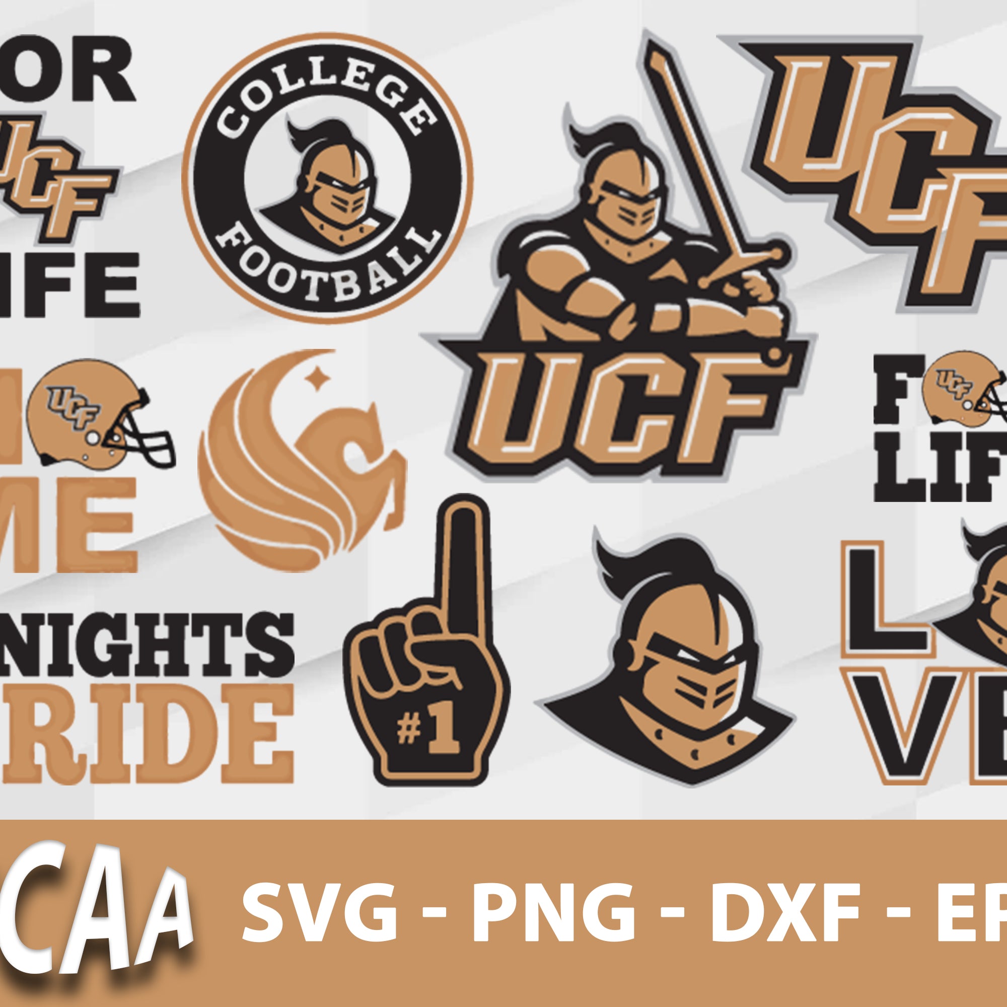 UCF Knights Svg Bundle, UCF Knights Svg, Sport Svg, Ncaa Svg, Png, Dxf, Eps Digital file.