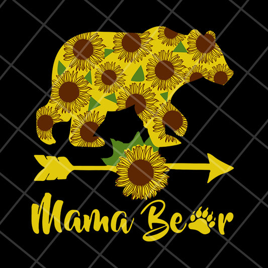 Mama bear svg, Mother's day svg, eps, png, dxf digital file MTD05042112