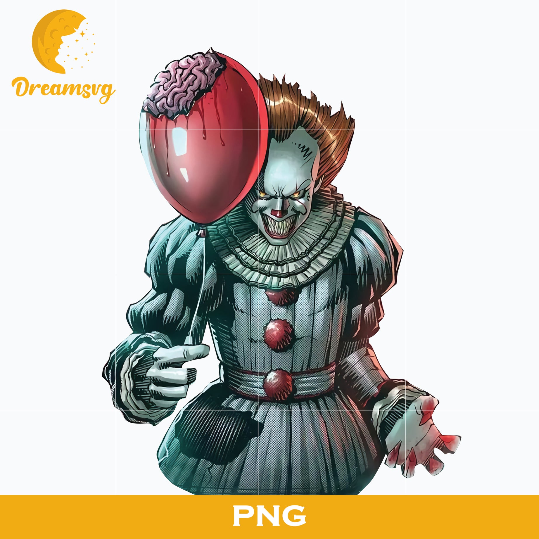 Pennywise Clown PNG, Pennywise Clown Halloween, It Png, Scary Halloween, Horror Characters, Halloween svg, png digital file.