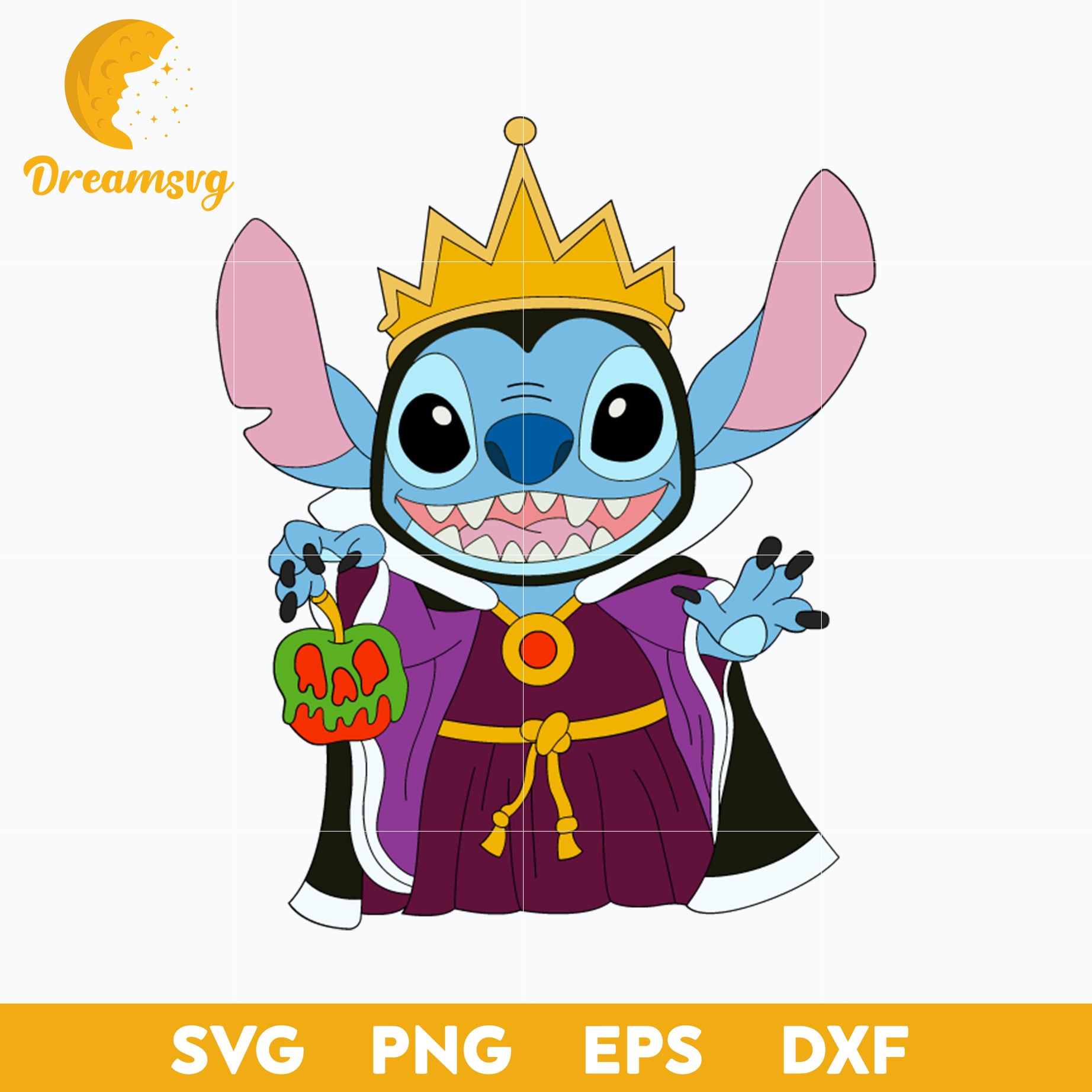 Stitch Villain Witch Evil SVG, Stitch Villain SVG, Stitch Halloween SVG, PNG, DXF, EPS Digital File.