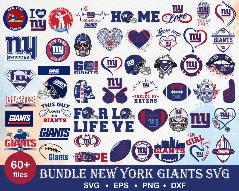 60+ New York Giants bundle svg, Giants bundle svg, Nfl svg, png, dxf,