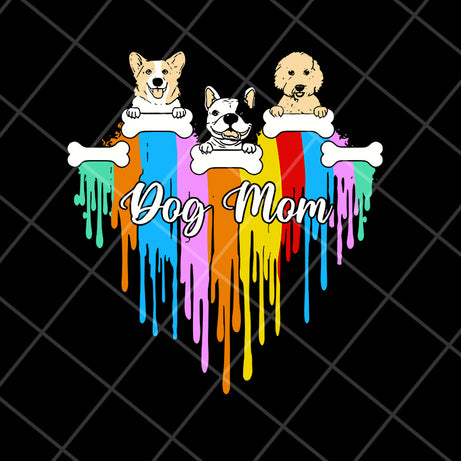 Dog mom heart svg, Mother's day svg, eps, png, dxf digital file MTD08042102