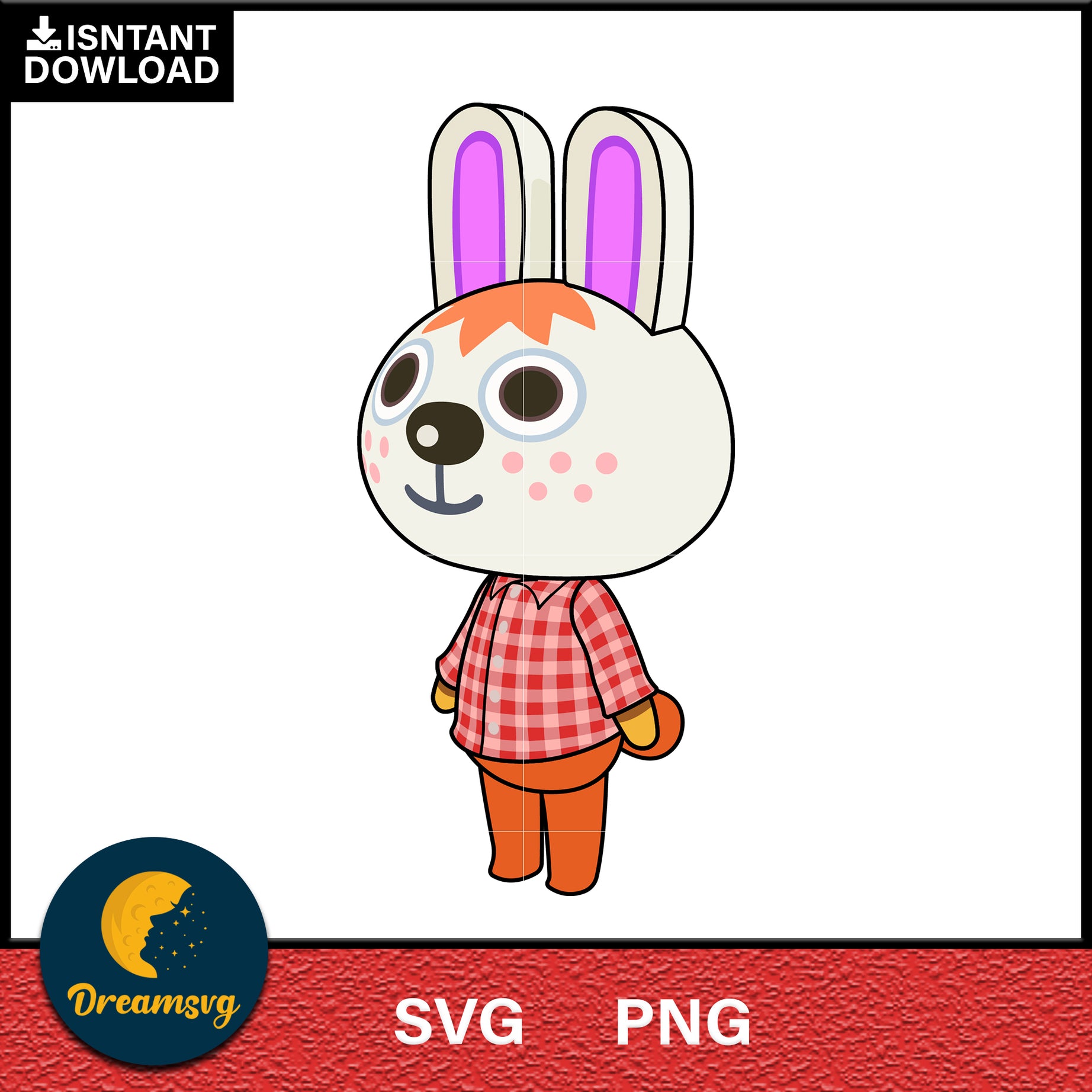 Gabi Animal Crossing Svg, Animal Crossing Svg, Animal Crossing Png, Cartoon svg, svg, png digital file
