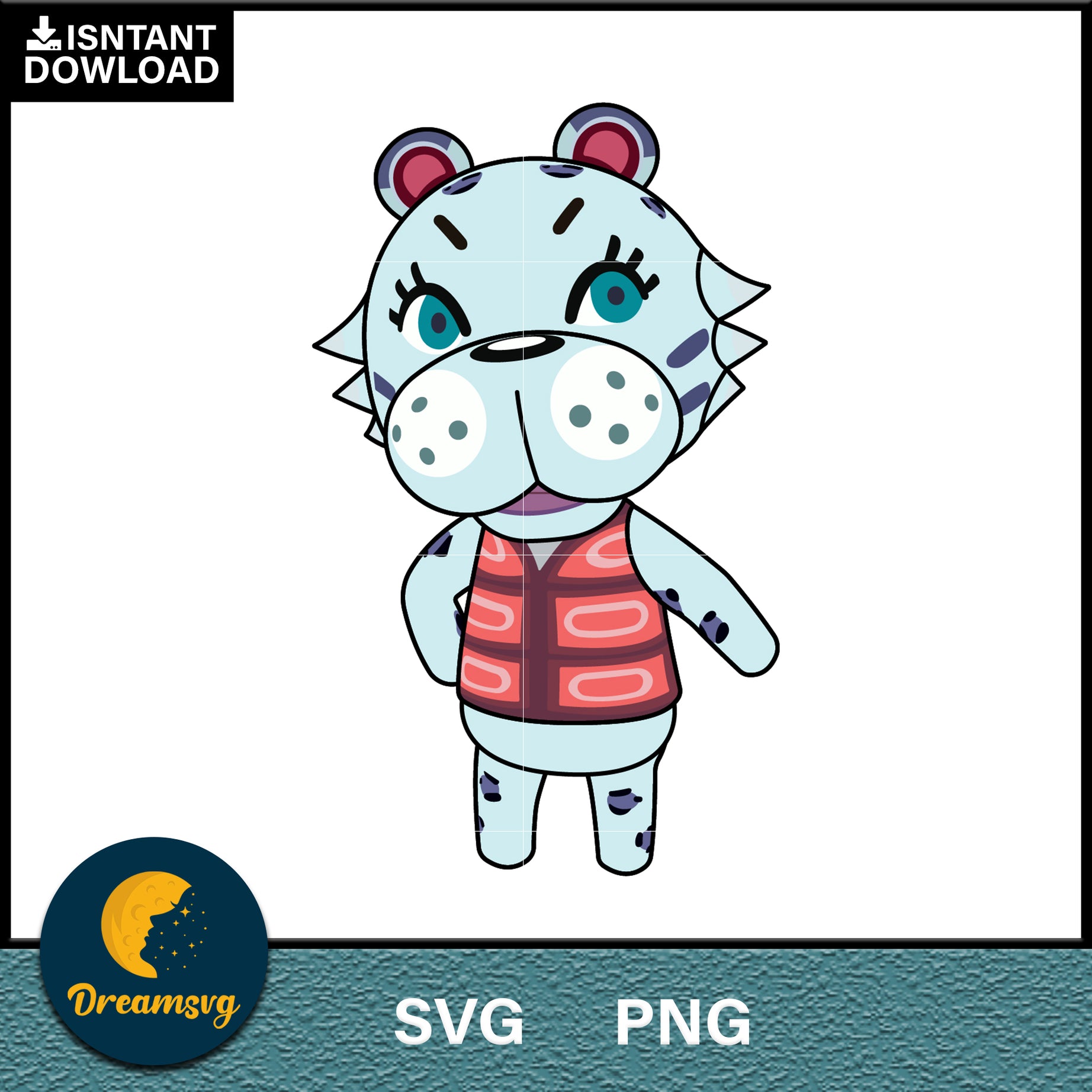 Rolf Animal Crossing Svg, Animal Crossing Svg, Animal Crossing Png, Cartoon svg, svg, png digital file